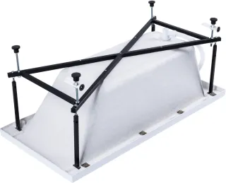 Акриловая ванна Aquanet Bright 347136 155x70 см с каркасом и фронтальной панелью